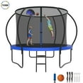 thumbnail image 1 of YORIN Trampoline for 2-3 Kids, 8FT Trampoline for Adults with Enclosure Net, Basketball Hoop, Ladder, 800LBS Weight Capacity Outdoor Recreational Trampoline, Heavy Duty Trampoline, 1 of 8