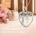 thumbnail image 6 of Heshpaws Heart Tree of Life Necklace Custom Initial Letter Pendant Jewelry for Women, Gift for Mom Daughter Wife, 6 of 6