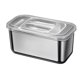 thumbnail image 1 of Caja organizadora de almacenamiento de alimentos de acero inoxidable con tapa, lavadora, drenaje, colador,, 1 of 8