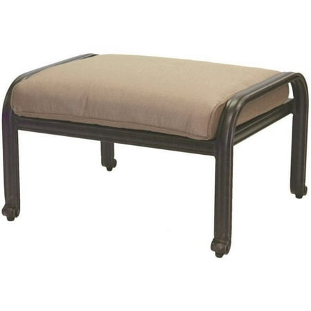 Nassau Patio - Darlee Nassau Patio Ottoman in Antique Bronze (Set of 2)
