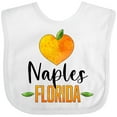 thumbnail image 3 of Inktastic Naples Florida Orange in Heart Boys or Girls Baby Bib, 3 of 4