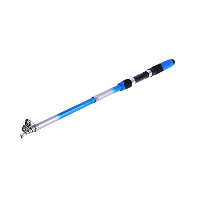 Tele 2.1m Portable Pesca Telescópica Fibra de Vidrio Pesca de Pesca Vieges Vieges de Pesca Giratoria