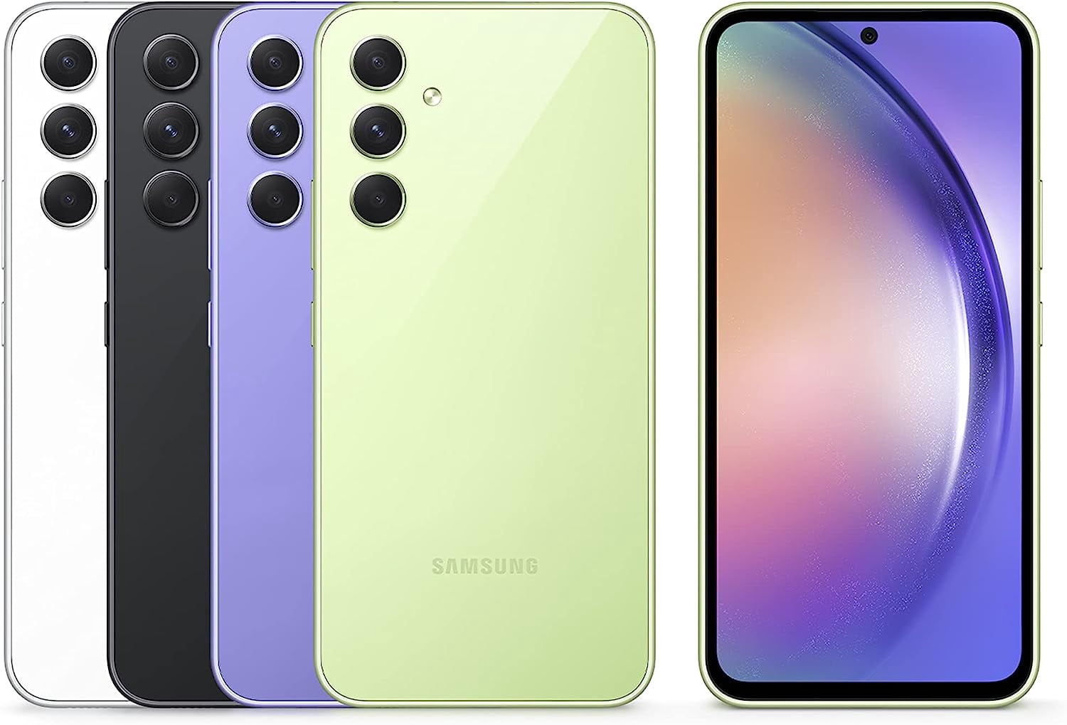 GSM Unlocked Samsung Galaxy A54 Cell Phone 128GB 6GB RAM 5000 mAh Battery 6.4 Inches Display Lime