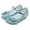 Blue, variant on Piuwrlz Children's Closed Toe Shoe Girls Glitter Crystal Shoes Low Heel New Dress Flats Purple Size 4 Years