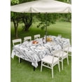 thumbnail image 4 of Outdoor Tablecloth with Umbrella Hole for Patio/Picnic/Party/Camping, Natural Trees Branches Waterproof Table Cloth Rectangle Table Cover Washable, Colored Birds Vintage Rustic (52"x 70"), 4 of 8