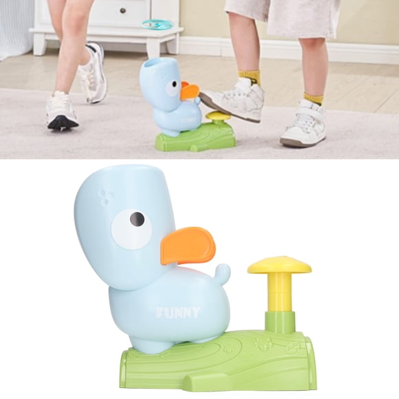 Juguete Lanzador De Disco Volador Tipo Pedal, Discos Para Niños, Red De Captura