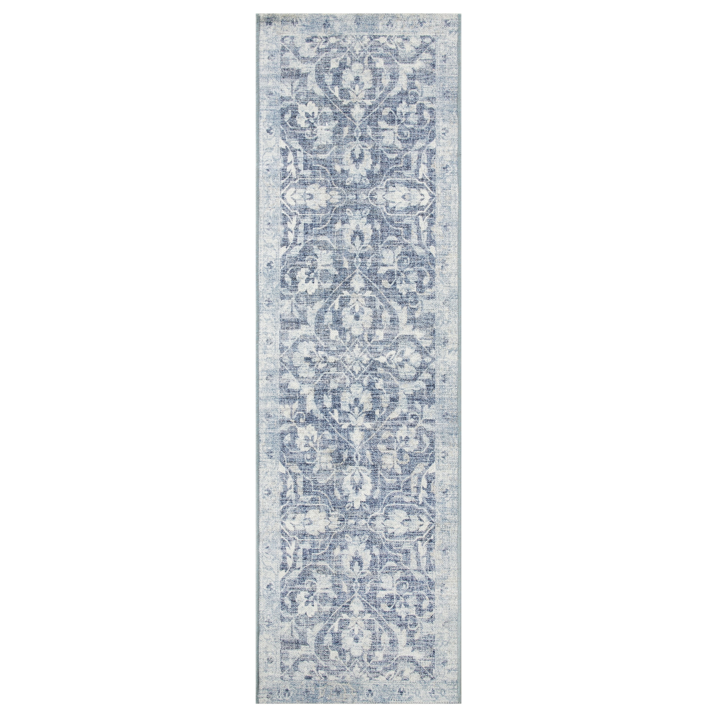 (2 pack) Better Homes and Gardens Blue Persian Non-Skid Runner Rug - 24"x84"