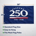 thumbnail image 4 of KUNPENG 250 Anniversary Usa Outdoor Flag - We The People 1776-2026 Patriotic Yard & House Banner for 4th of July, 2x3 ft, 4 of 14