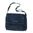 thumbnail image 1 of Tela vaquera Vintage Cross Body Casual Messenger Bag Bandolera Clutch para mujeres niñas (azul oscuro), 1 of 3