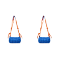 thumbnail image 1 of Bolso Bandolera Acolchado para Mujer Con Correa Cuerda Trenzada Diario () Azul, 1 of 5
