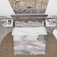 thumbnail image 3 of Designart 'Watercolor Minimal Purple Tones I' Cottage Duvet Cover Set, 3 of 4