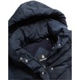 thumbnail image 4 of Chaqueta Steve Madden Long Chevron acolchada azul marino para mujer, 4 of 7