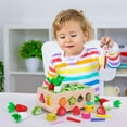 thumbnail image 4 of Toddlers Montessori Wooden Educational Toys for Baby Boys Girls Age 1 2 3 Year Old, Shape Sorting Toys Gifts for Kids 1-3, Wood Preschool Learning Fine Motor Skills Game, 4 of 11
