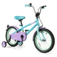 thumbnail image 1 of Costway 16" Kids Bike with Adjustable Saddle Handlebar Removable Training Wheels Handbrake Blue, 1 of 10