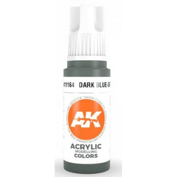 Dark Blue Grey Acrylic Paint 17ml Bottle