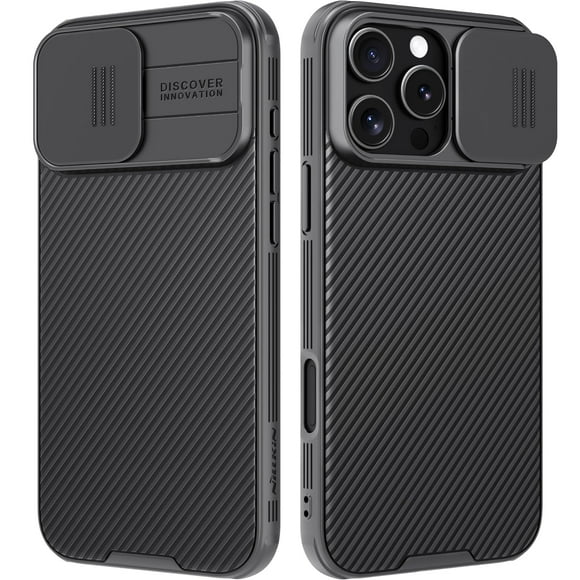Funda para teléfono Nillkin CamShield Pro para iPhone 16 Pro de 6.3 pulgadas, negra