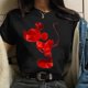 thumbnail image 1 of Valentine's Day Gift Disney Mickey Mouse Women's Crewneck High-Quality Casual 100% Cotton T-shirt Free ShippingM Gao Jinjia LED, 1 of 2
