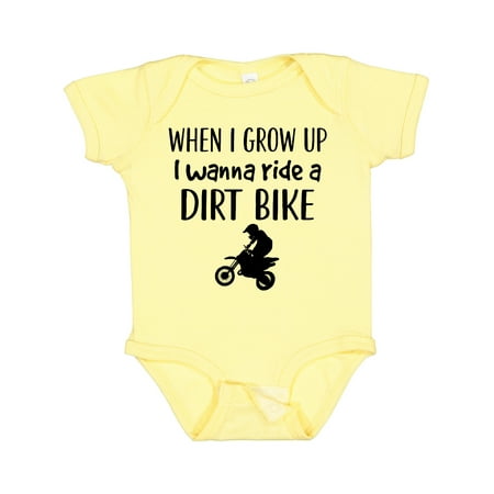 

Inktastic Motocross Dirt Biking Future Dirt Biker Gift Baby Boy or Baby Girl Bodysuit