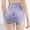Purple, variant on Viluyesy Panties for Womens, High Waist Solid Color Lace Breathable Comfy Tummy Control Briefs Blue M