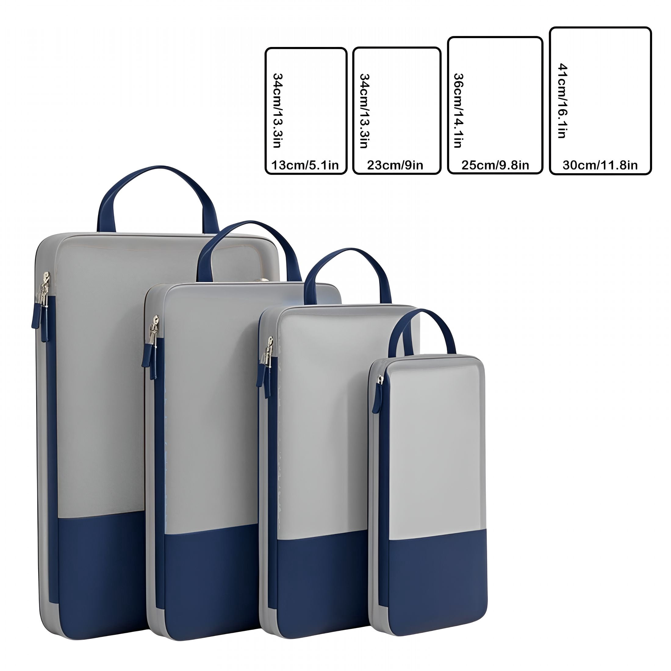 GASTROPOD 4 Piece Travel Compression Packing Cubes, Space Saving Mesh Bags for Luggage Organizer, Effortless Trip Packing Set