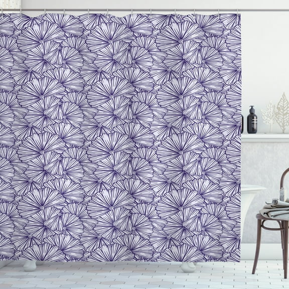 Ambesonne Floral Shower Curtain, Delicate Flower Bouquet, 69"Wx70"L, Purple and Lavender