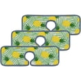 thumbnail image 4 of SKYSONIC Faucet Absorbent Mat 2 Pcs Pineapples Leaves Kitchen Faucet Splash Catcher Washable Counter Drying Pads Behind Faucet for Kitchen Bathroom, 4 of 7