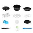 thumbnail image 2 of Up to 65% off Kitchen Gadgets 12PCS Air Fryer Accessories Kit Deep Hot Air Fryer with 8 Inch Cake Barrel Kitchen Organizers and Storage, 2 of 9