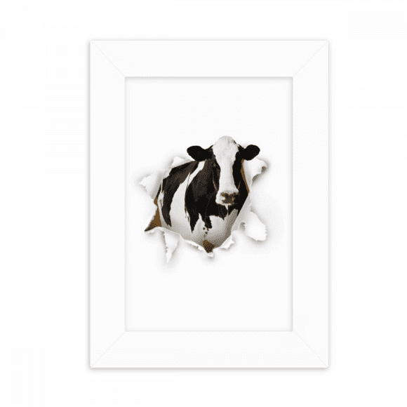 Damage Animal Paper Cows Art Deco Fashion Desktop Photo Frame Picture Display Decoration Art Painting