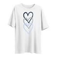 thumbnail image 6 of Otvok Women's Heart Print Day Plus Size Round Neck Short Sleeve Spring/Summer Base Layer T-Shirt, 6 of 6