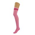 thumbnail image 3 of 1 Pair Over Knee Thigh High Knitted Socks for Women Warm Stocking Long Boot Socks - Pink, 3 of 10