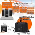thumbnail image 2 of Cabin Luggage 44x35x15 (under 45x36x20) Foldable Lightweight Travel Bag Suitcase Cabin Bag Under Seat Luggage Storage Portable Large Airplane Cabin Ba, 2 of 5