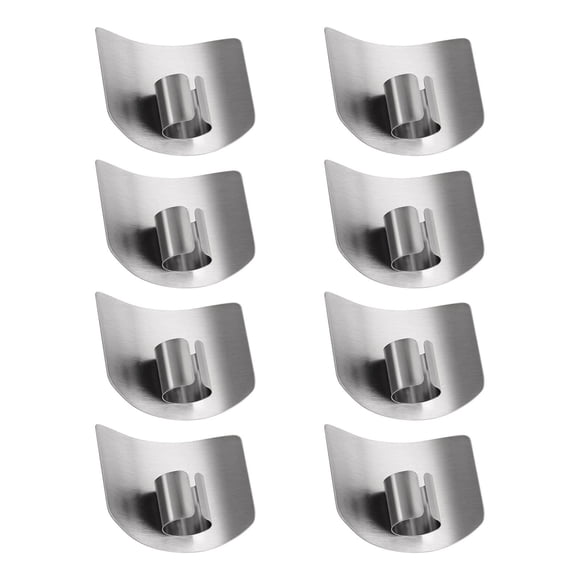 EGNMCR Stainless Steel Finger Guard Kitchen Vegetable Cutter Cut Hand Guard Kitchen Tools Single Finger veggie chopper