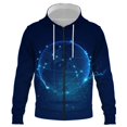 thumbnail image 1 of Sudadera con capucha con cremallera e imagen inteligente de IA para hombre, mujer y niño, estilo informal, con estampado 3D de película, ropa de calle, tops geniales, 1 of 6