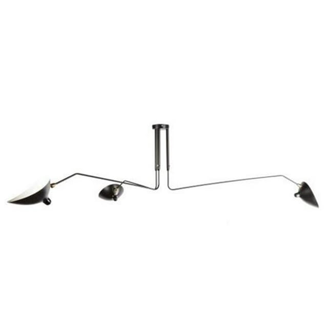 Control Brands LBC016BLK The Holstebro Ceiling Lamp, Black - 23.63 in.