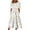 #1 White, variant on Lolmot Womens Summer Dresses Floral Printed Casual Dress for Women Summer Crewneck Short Sleeve Swing Pleated Midi Dress Beach Party Sundress with Pockets