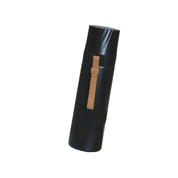 Botella de Termo al Vacío Portátil de Acero Inoxidable Advancent Teteras Negro 350ml