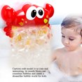thumbnail image 4 of Máquina de burbujas de cangrejo, solución innovadora automática de juguete de baño para bebé con forma de cangrejo de dibujos animados, 4 of 12
