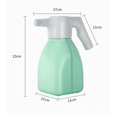 thumbnail image 2 of Pulverizador eléctrico para plantas de interior/exterior, regadera eléctrica, boquilla ajustable para riego de plantas domésticas de ABS para jardín (1500 ml, verde claro) JM, 2 of 5