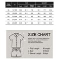 thumbnail image 7 of CASSIE LIZ 2 Piece Sets for Women 4X Short Sleeve Plus Size Lounge Outfit Summer Beach Short Vacation Clothing Black White Hawaii Shirts 4XL 24W 26W, 7 of 7