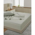 thumbnail image 4 of GFDYREE Twin Sheets - 3 Pc Twin Sheet Set, Soft Sateen Sheets, 450 Thread Count Bed Twin Sheets, Breathable Bed Sheets Twin, Cooling Sheets, Twin Bed Sheets, Deep Pocket Sheets - Moonstruck, 4 of 7