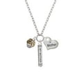 thumbnail image 2 of Delight Jewelry Goldtone Snowflake with Crystal Spinner Always My Mother Bar Zoe Necklace, 2 of 4