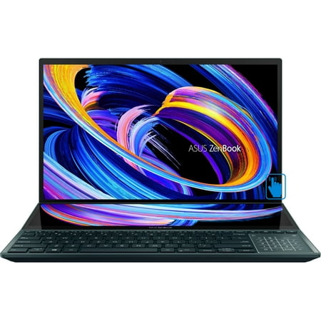 ASUS ZenBook Pro Duo 15 Gaming & Business Laptop (Intel i9-11900H 8-Core, 15.6" 60Hz Touch Full HD (1920x1080), NVIDIA RTX 3060, 32GB RAM, 2TB PCIe SSD, Backlit KB, Wifi, USB 3.2, Win 11 Pro)