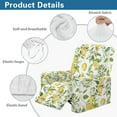 thumbnail image 5 of Xixirimido Vibrant Lemon and Flower 4 Piece Recliner Chair Cover Stretch Lazy Boy Chair Covers with Pockets Soft Reclining Sofa Slipcovers Furniture Protector with Elastic Bottom, 5 of 8
