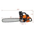 thumbnail image 2 of Ktaxon 52cc Gas Chainsaws 20 Inch Bar Power Chain Saws, 2 Stroke Handed Petrol Gasoline Chain Saw for Cutting Wood Outdoor Garden Farm Home Use, EPA Compliant, 2 of 12
