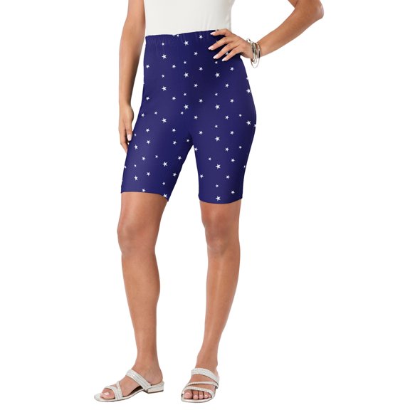 Roaman's Women's Plus Size Everyday Essential Stretch Bike Shorts