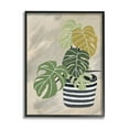 thumbnail image 2 of Stupell Industries Contemporary Monstera Plant Still Life Black Stripe Planter, 16 x 20, Design by Patricia Pinto, 2 of 5