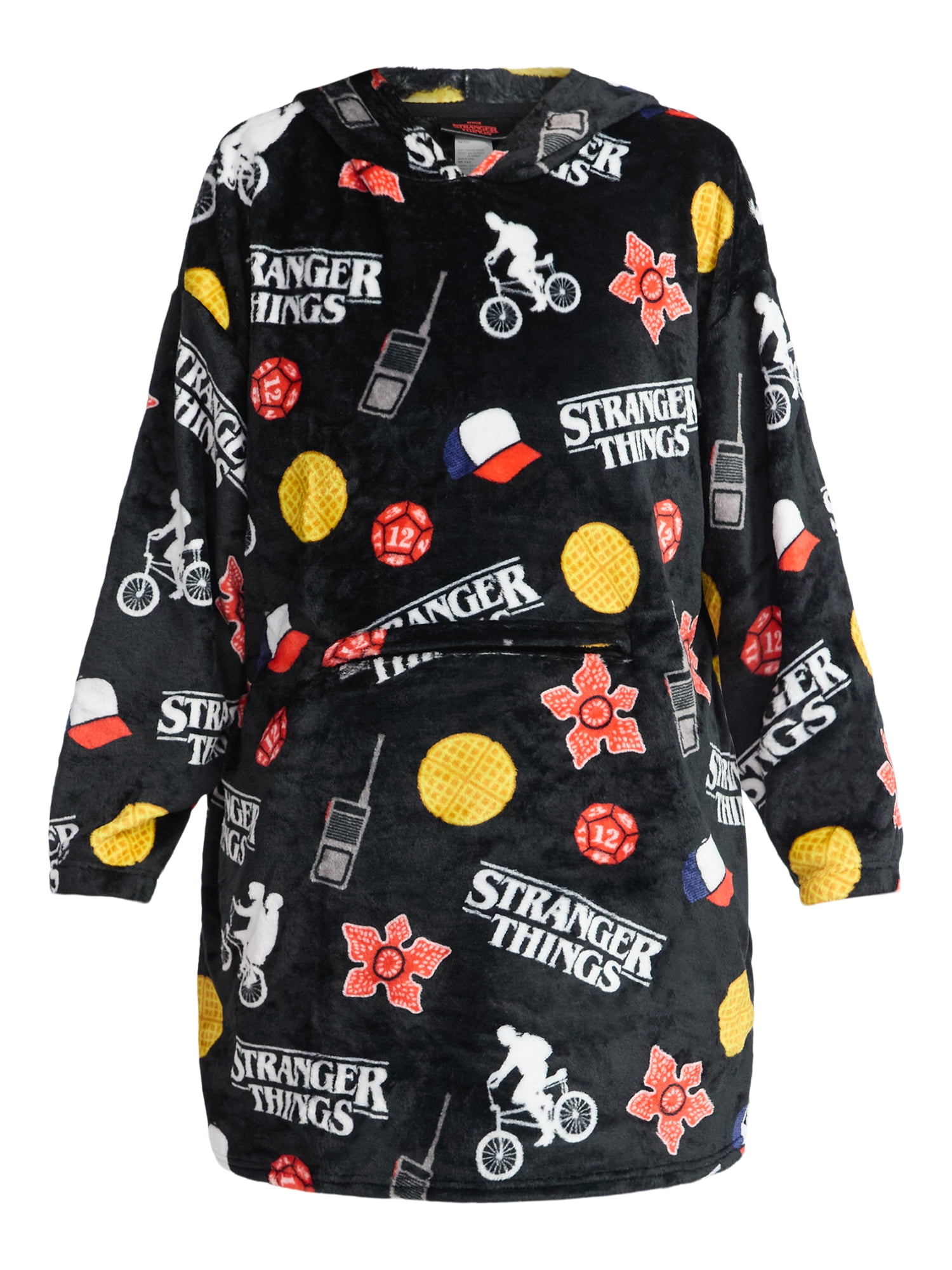 Netflix Stranger Things Plush Hooded Lounger, Women's and Women's Plus