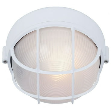 IOL1711-Canarm Inc-Marine - 1 Light Outdoor Flush Mount-4.5 Inches Tall and 7.5 Inches Wide-White Finish