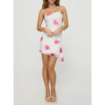 thumbnail image 5 of Suagox Women Mini Tube Dress Flower Print Bodycon Dress Strapless Dress Summer Backless Dress for Party Club, 5 of 10