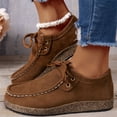 thumbnail image 6 of YOUYEDIAN Flat Shoes for Women Spring Fall Dressy Loafers Slip on Non Slip Casual Walking Shoes Office Closed Toe Orthopedic Shoes (Brown), 6 of 6